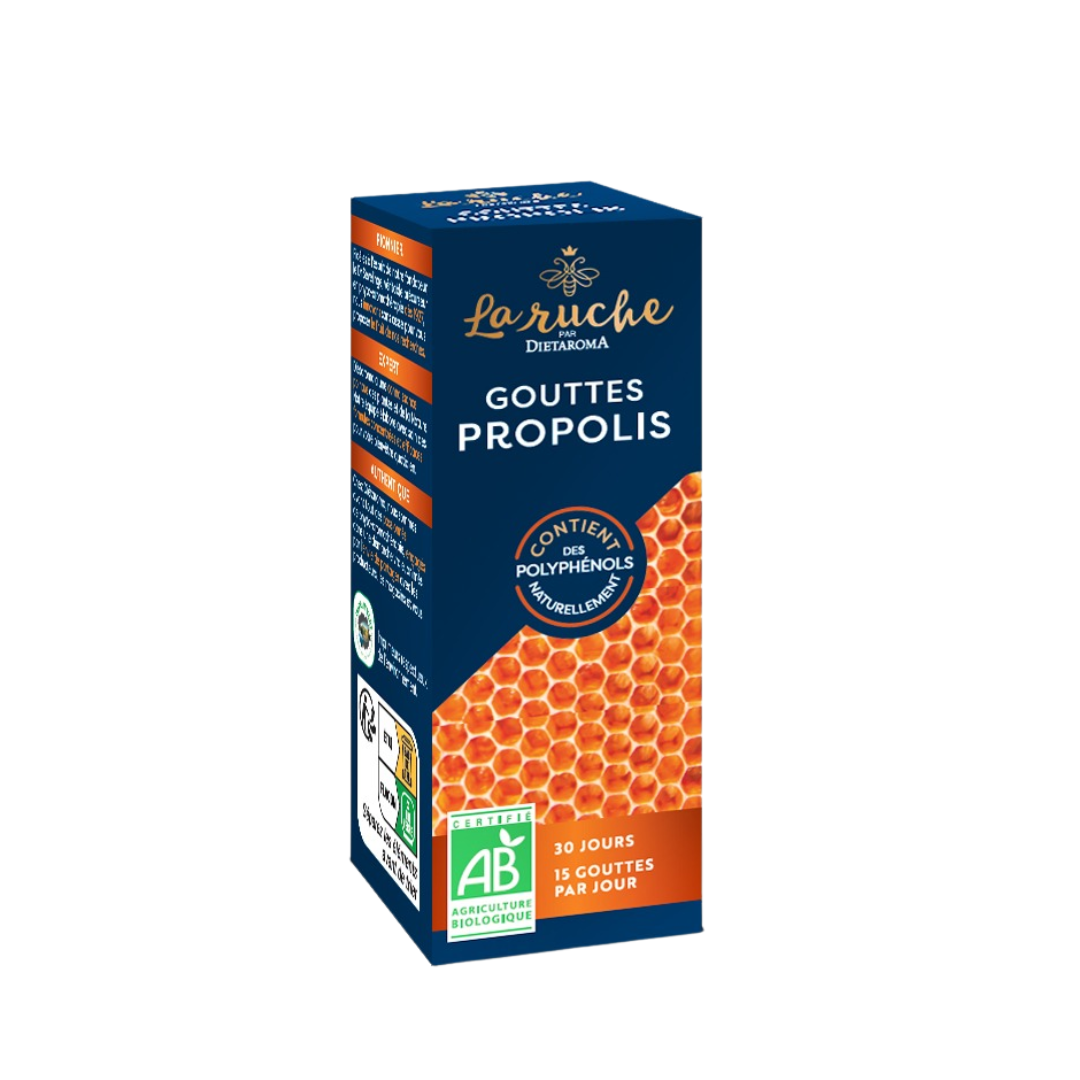 Dietaroma-La-ruche-Gouttes-Propolis-Pure-15ml.png Dietaroma La ruche Gouttes Propolis Pure 15ml – Image 1