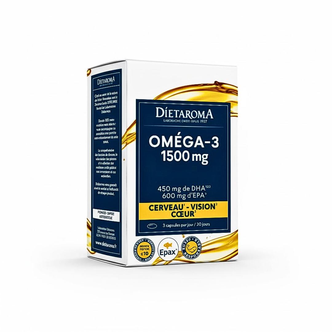 Dietaroma-Omega-3-1500mg-60-Capsules.png Dietaroma Omega-3 1500mg 60 Capsules – Image 1