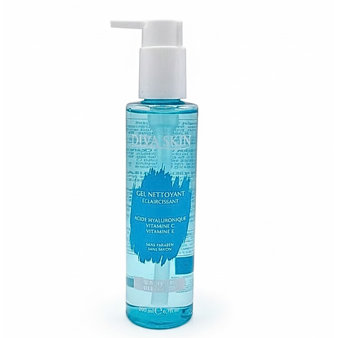 Diva-Skin-Gel-Nettoyant-Eclaircissant-200ml.png Diva Skin Gel Nettoyant Eclaircissant 200ml – Image 1