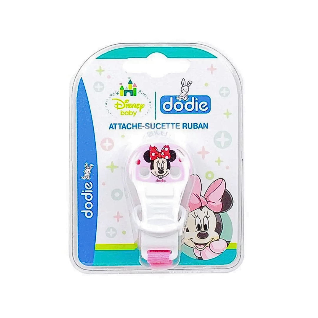 Dodie-Attache-sucette-Ruban-Disney-Baby-Minnie.png Dodie – Attache-sucette Ruban Disney Baby Minnie – Image 1