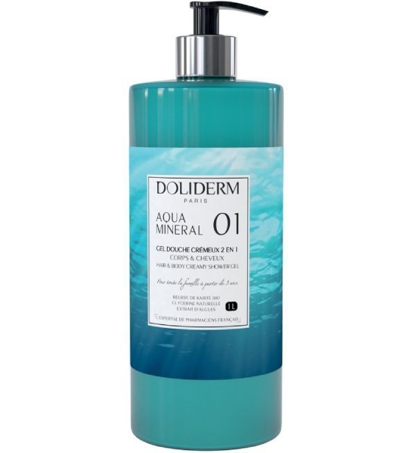 Doliderm-Gel-Douche-01-1.jpg Doliderm Gel Douche 01 Aqua minerale 1L – Image 1