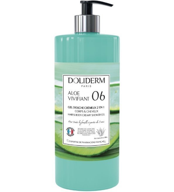 Doliderm-Gel-Douche-06-Aloe-Vivifiant-1L.jpg Doliderm Gel Douche 06 Aloe Vivifiant 1L – Image 1
