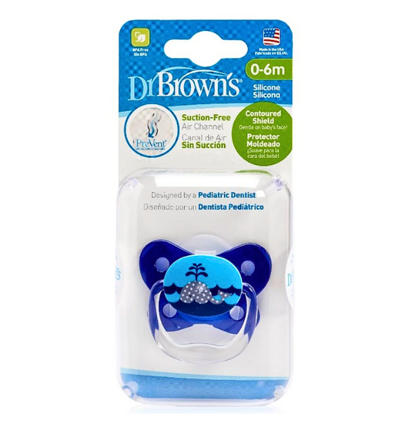 Dr Brown&rsquo;s Sucette Betterfly Shield Bleu 0-6m -Ess