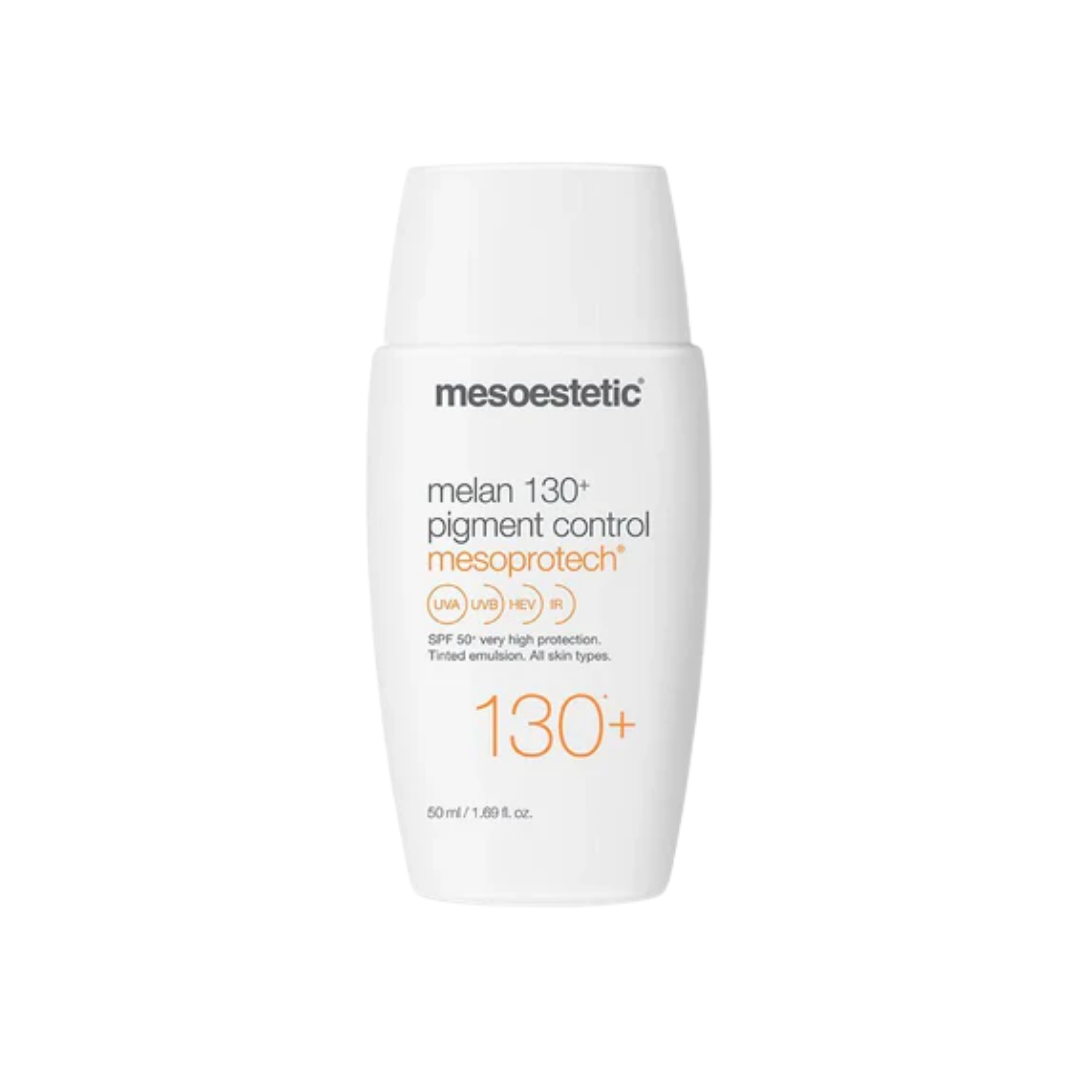 Elba-lait-bronzant-protecteur-spf30-100ml-2025-04-28T153211.709.png Mesoestetic Mesoprotech Melan 130 Pigment Control 50ml Trousse – Image 1