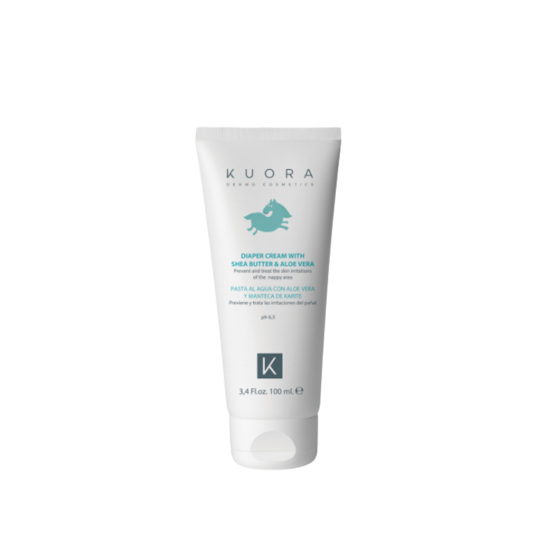 Elba-lait-bronzant-protecteur-spf30-100ml-24.png KUORA – Diaper cream with SHEA BUTTER & ALOE VERA 100ml – Image 1