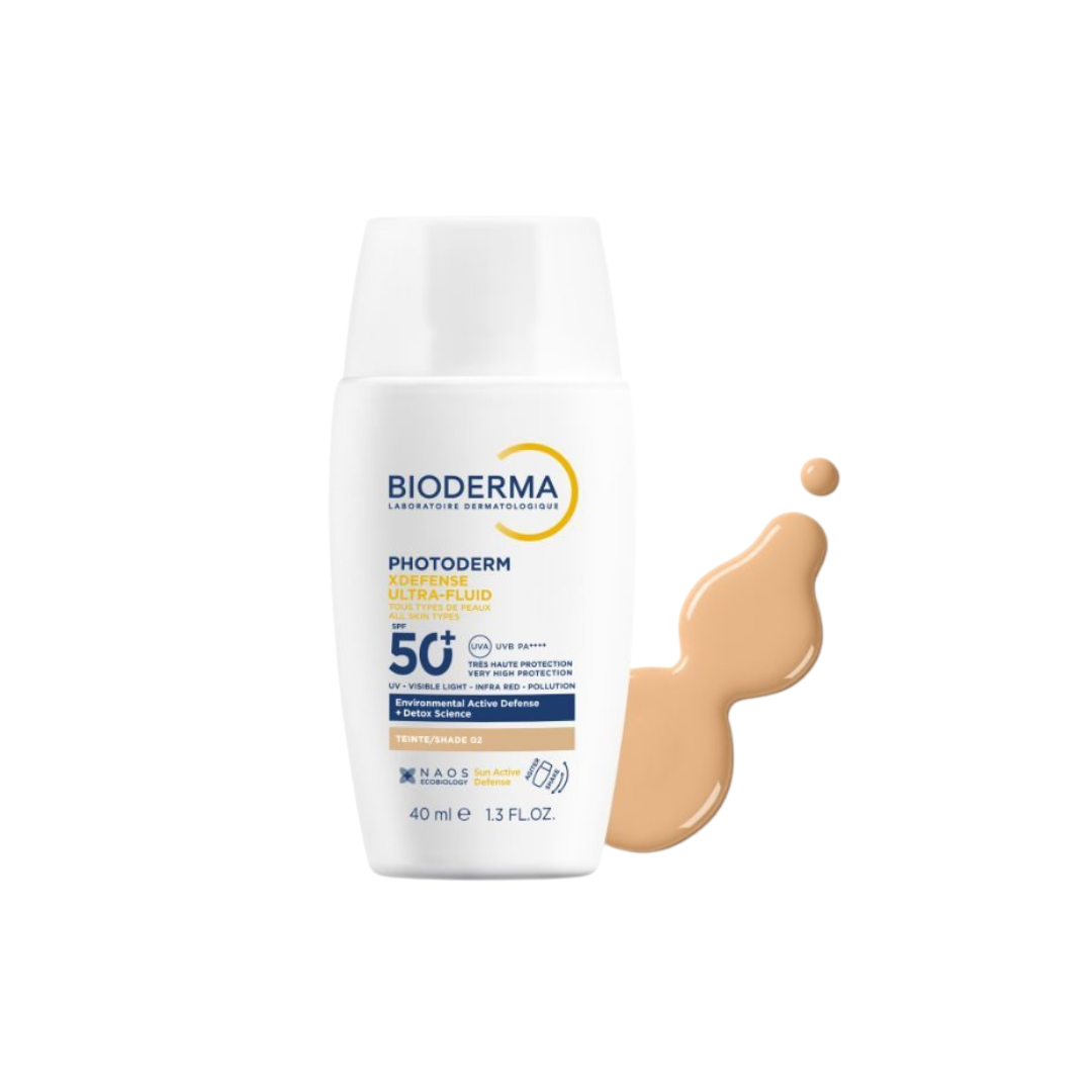 Elba-lait-bronzant-protecteur-spf30-100ml-83.png Bioderma Photoderm Xdefense Ultra Fluide 02 Teinte spf50+ 40ml – Image 1
