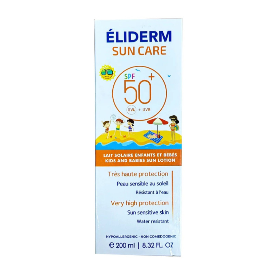 Eliderm-sun-care-lait-solaire-kids-spf50-200ml-1.png Eliderm Sun Care Lait Solaire kids spf50+ 200ml – Image 1