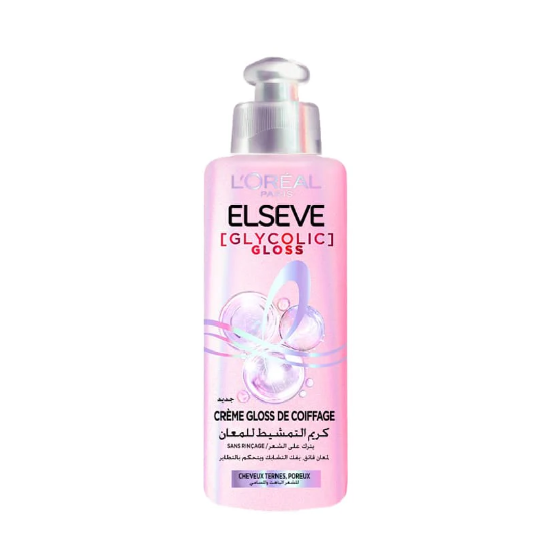 Elseve-Glycolic-Gloss-Creme-de-Coiffage-200ml.png L’Oreal Paris Elseve Glycolic Gloss Creme de Coiffage 200ml – Image 1