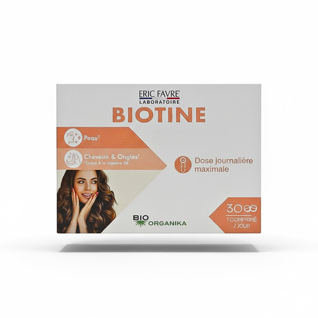 Eric-Favre-Biotine-30-cps.png Eric Favre Biotine 30 Comprimes – Image 1