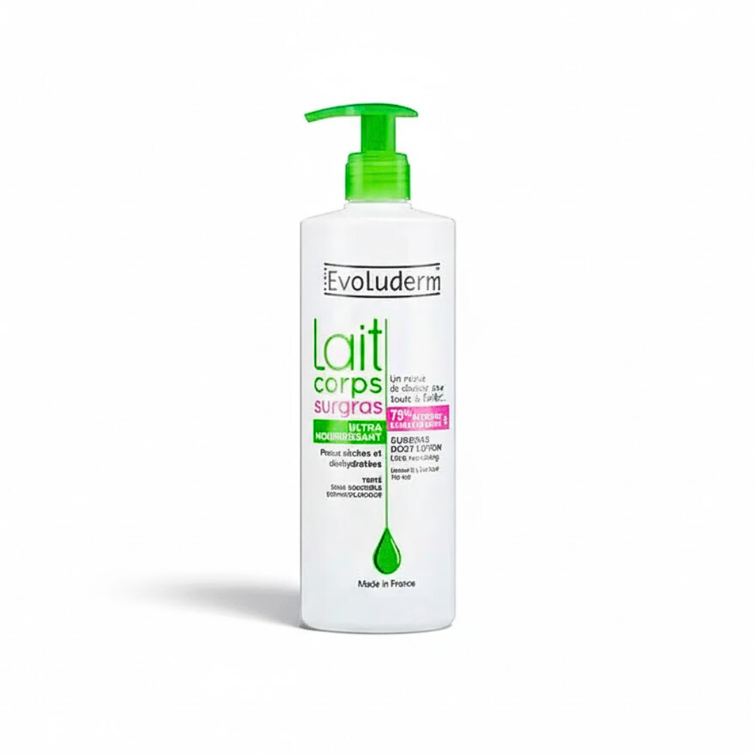Evoluderm-Lait-Corps-Surgas-500ml.png Evoluderm Lait Corps Surgas 500ml – Image 1