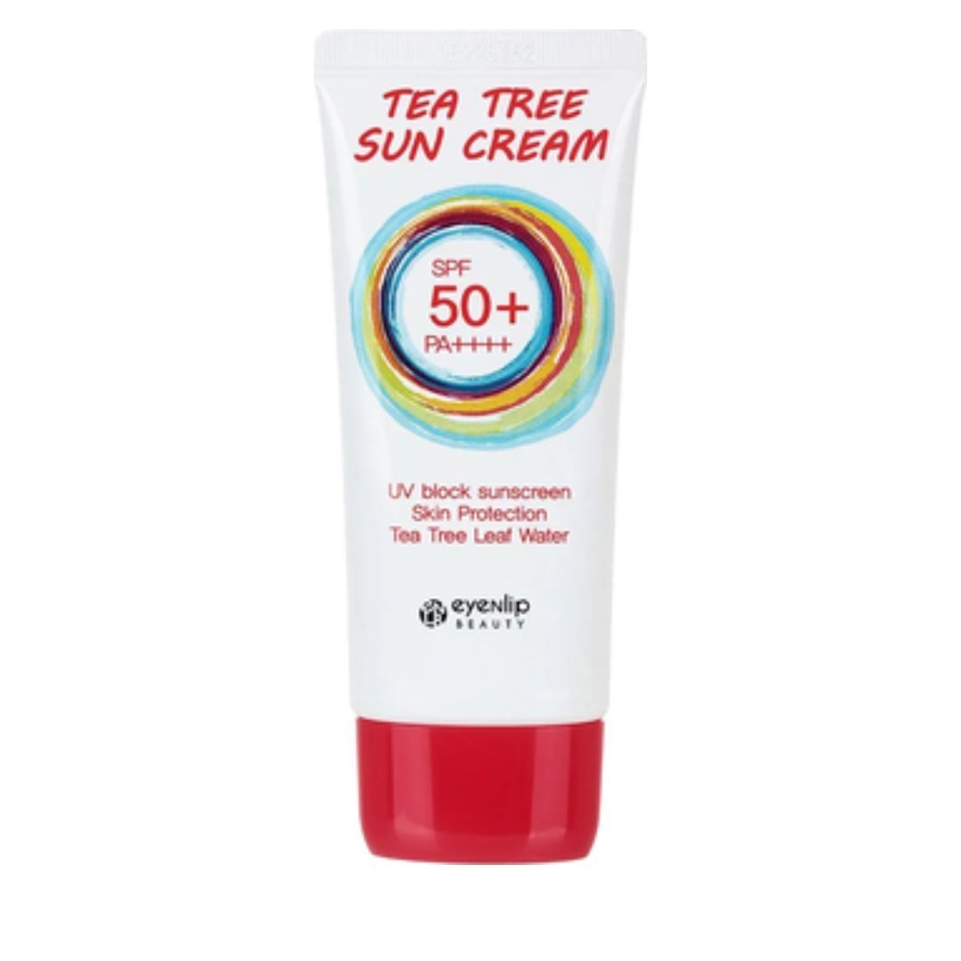 Eyenlip-Tea-Tree-Sun-cream-spf50-50g-1.jpg Eyenlip Tea Tree Sun Cream Spf50+ 50g – Image 1