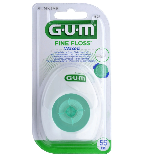 Fil-dentaire-Fine-Floss-non-cire-1555-1.png Gum Fil Dentaire Cire 1555 – Image 1