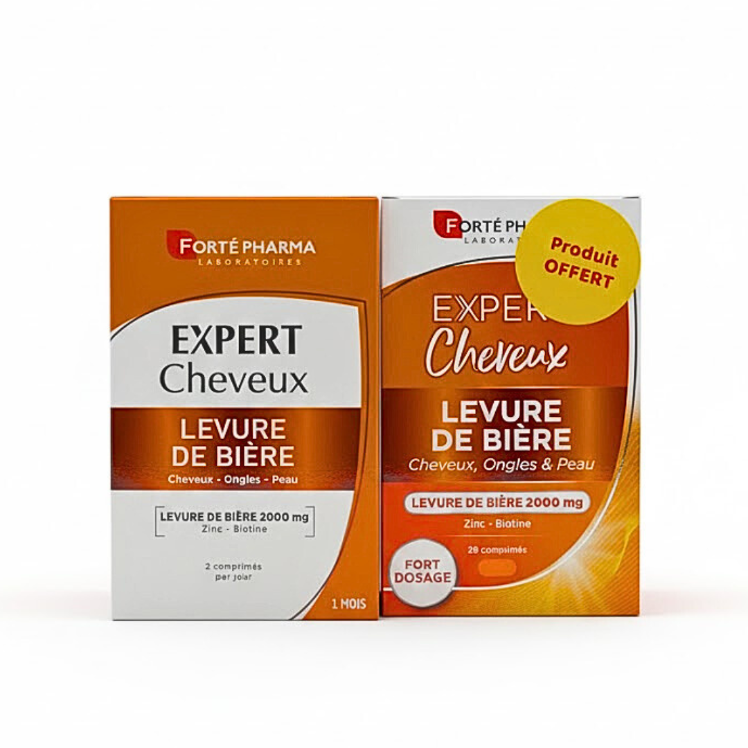 Forte-pharma-Duo-pack-Levure-de-biere-Bte-56cpsBte-28cps.png Forte Pharma Levure De Biere Boite 56 Comprimes+Boite 28 Comprimes Pack – Image 1