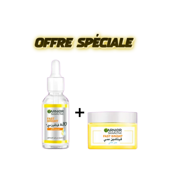 GARNIER AQUA GEL + SERUM FAST BRIGHT 30 ML
