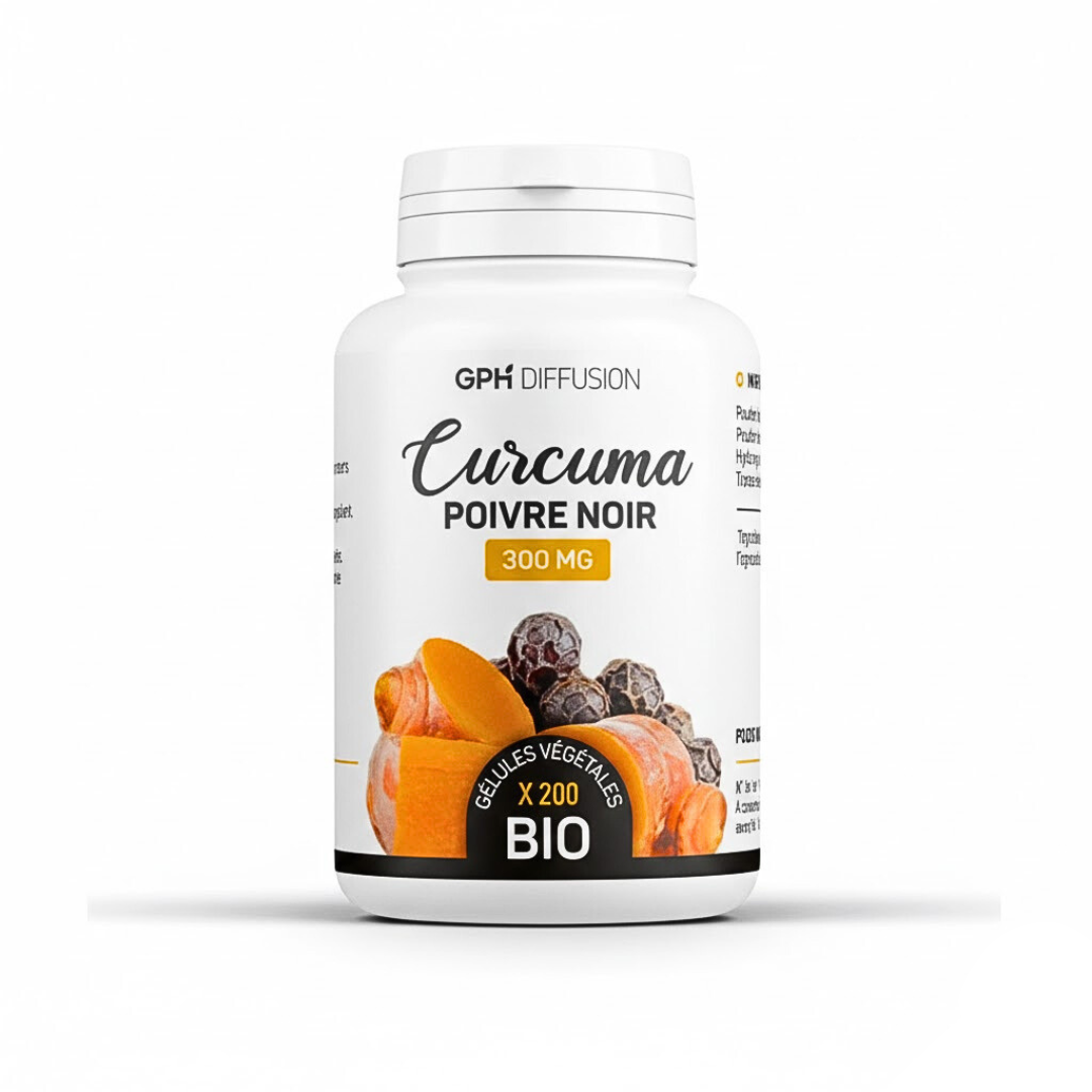 GPH-Curcuma-GingembrePoivre-Noir-200gelules.png GPH Curcuma Gingembre+Poivre Noir 200 Gelules – Image 1