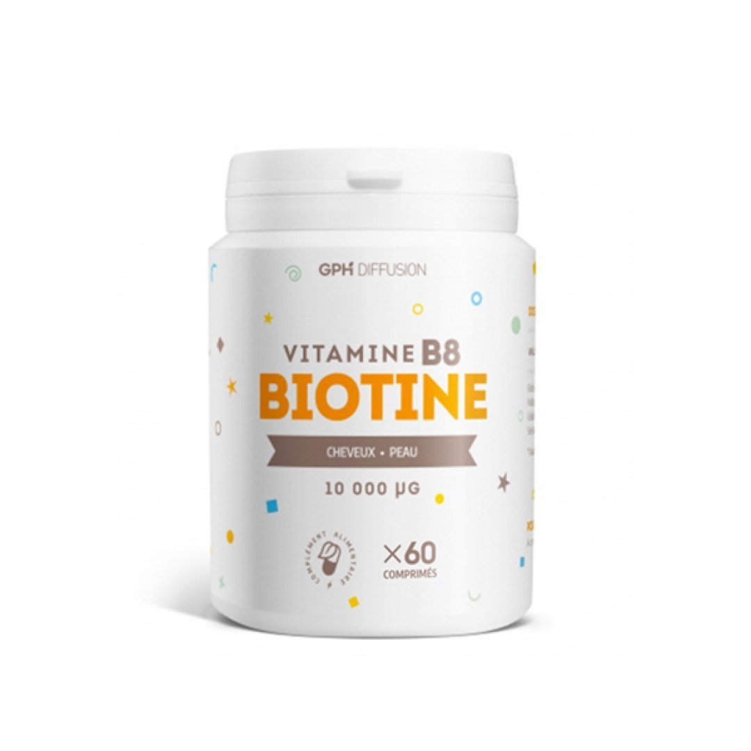 GPH-Vitamine-B8-Biotine-60cps.jpg GPH Vitamine B8 Biotine 60 Comprimes – Image 1