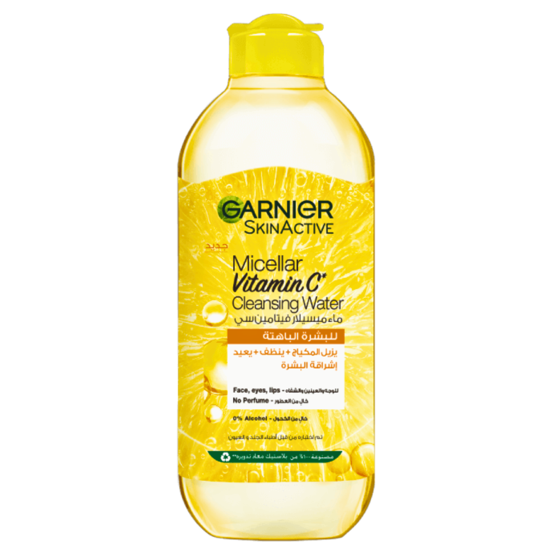 Garnier-Micellar-Cleansing-Water-ViTamine-C-400ml.png Garnier Micellar Cleansing Water ViTamine C 400ml – Image 1
