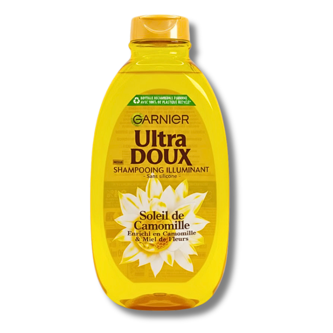 Garnier-Ultra-Doux-Camomille-Shampo-400ml.png Garnier Ultra Doux Camomille Shampoing 400ml – Image 1