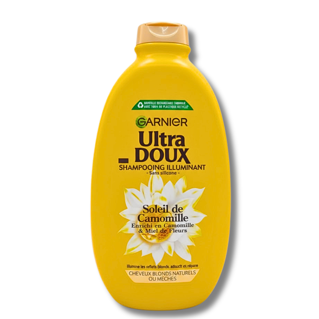 Garnier-Ultras-Doux-Shampo-Camomille-600ml.png Garnier Ultras Doux Shampoing Camomille 600ml – Image 1