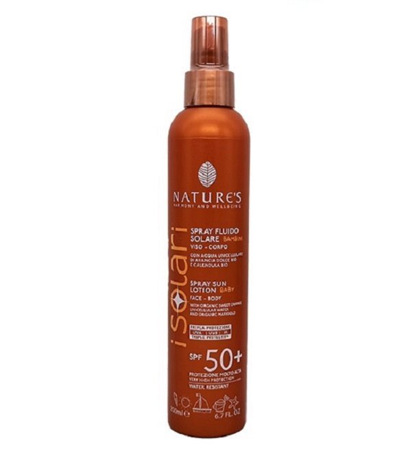 I-Solari-Spray-fluido-solare-bambini-SPF50.jpg Natures Isolari Spray Fluide Solaire Baby Spf50+ 200ml – Image 1