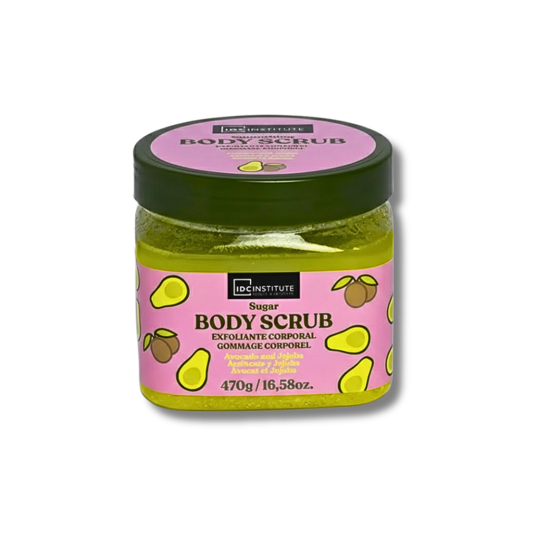 IDC-Institute-Gommage-Corps-Au-Sucre-A-Lhuile-Davocat-Et-Jojoba-470g.png IDC Institute Gommage Corps Au Sucre A L’huile D’avocat Et Jojoba 470g – Image 1
