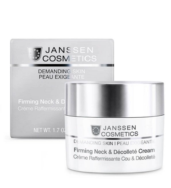 Janssen-cosmetics-Cream-raffermissante-Cou-decollete-1.jpg Janssen Cosmetics Crème Raffermissante Cou & Décolleté 50ml – Image 1