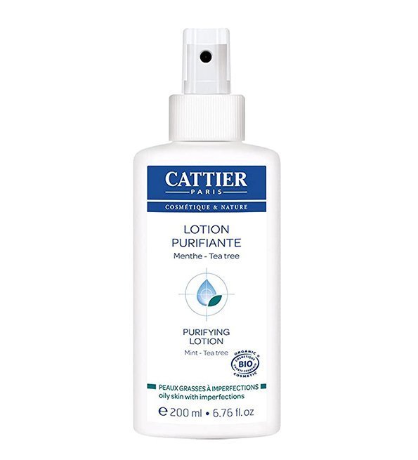 Lotion-purifiante-1.jpg Cattier Peau Grasse à Imperfections Lotion Purifiante Menthe spray 200ml – Image 1