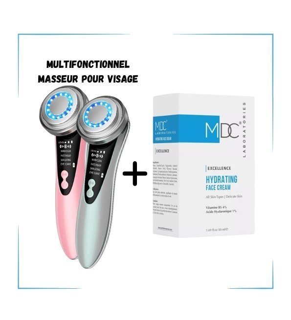 MDC-HYDRATING-CREME-PACK-1.jpg MDC PACK Hydratation +Appareil Masseur Pour Visage Offert – Image 1