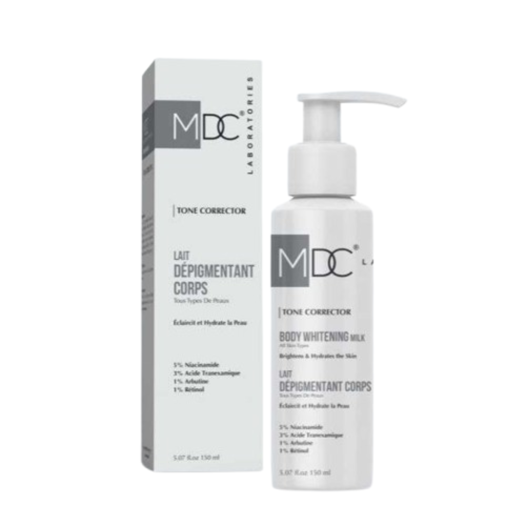 MDC-Tone-Corrector-Body-Whitening-Milk-150ml.png MDC Tone Corrector Body Whitening Milk 150ml – Image 1