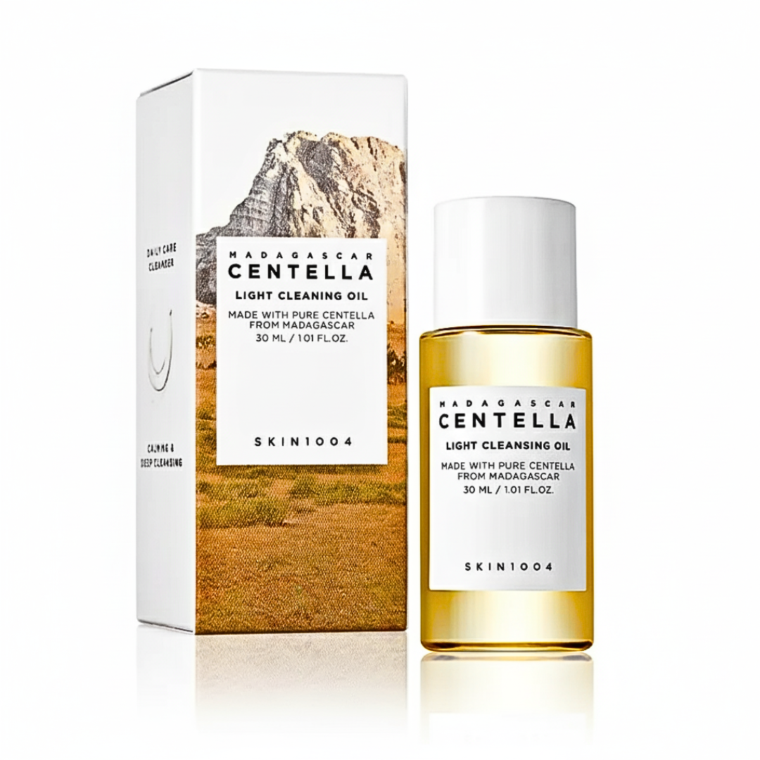 Madagascar-Centella-Light-Cleansing-oil-30ml.png SKIN 1004 Centella Light Cleansing Oil 30ml – Image 1