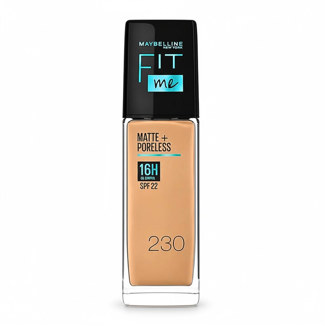 Maybelline-Fit-Me-FDt-Matte-Poreless-spf22-Nu-230-30ml.png Maybelline Fit Me Fond De Teint Matte+ Poreless spf22 Nu 230 30ml – Image 1