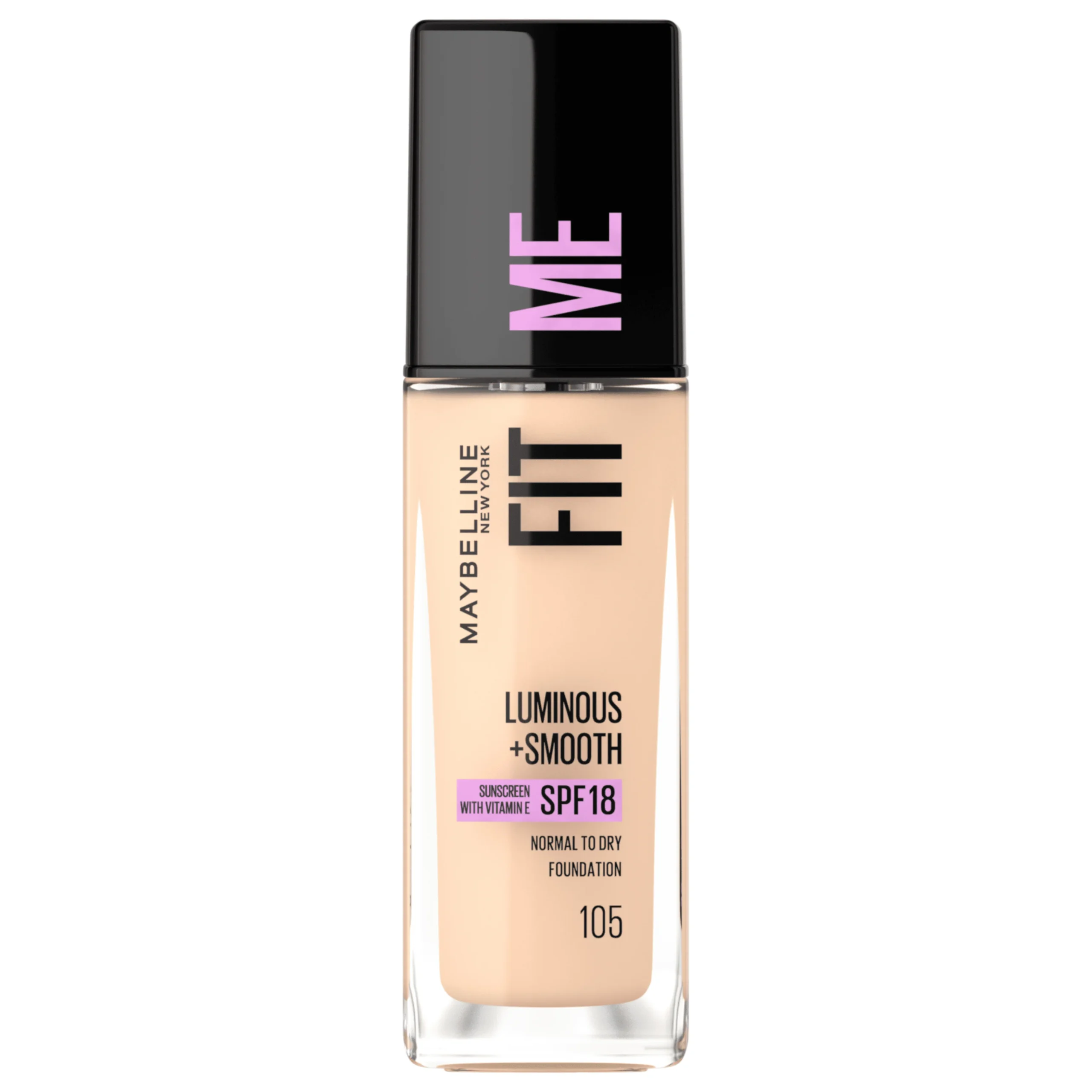 Maybelline-Fit-Me-Fond-De-Teint-Luminous-Smooth-spf18-Nu-105-30ml-scaled-1.webp Maybelline Fit Me Fond De Teint Luminous +Smooth spf18 Nu 105 30ml – Image 1