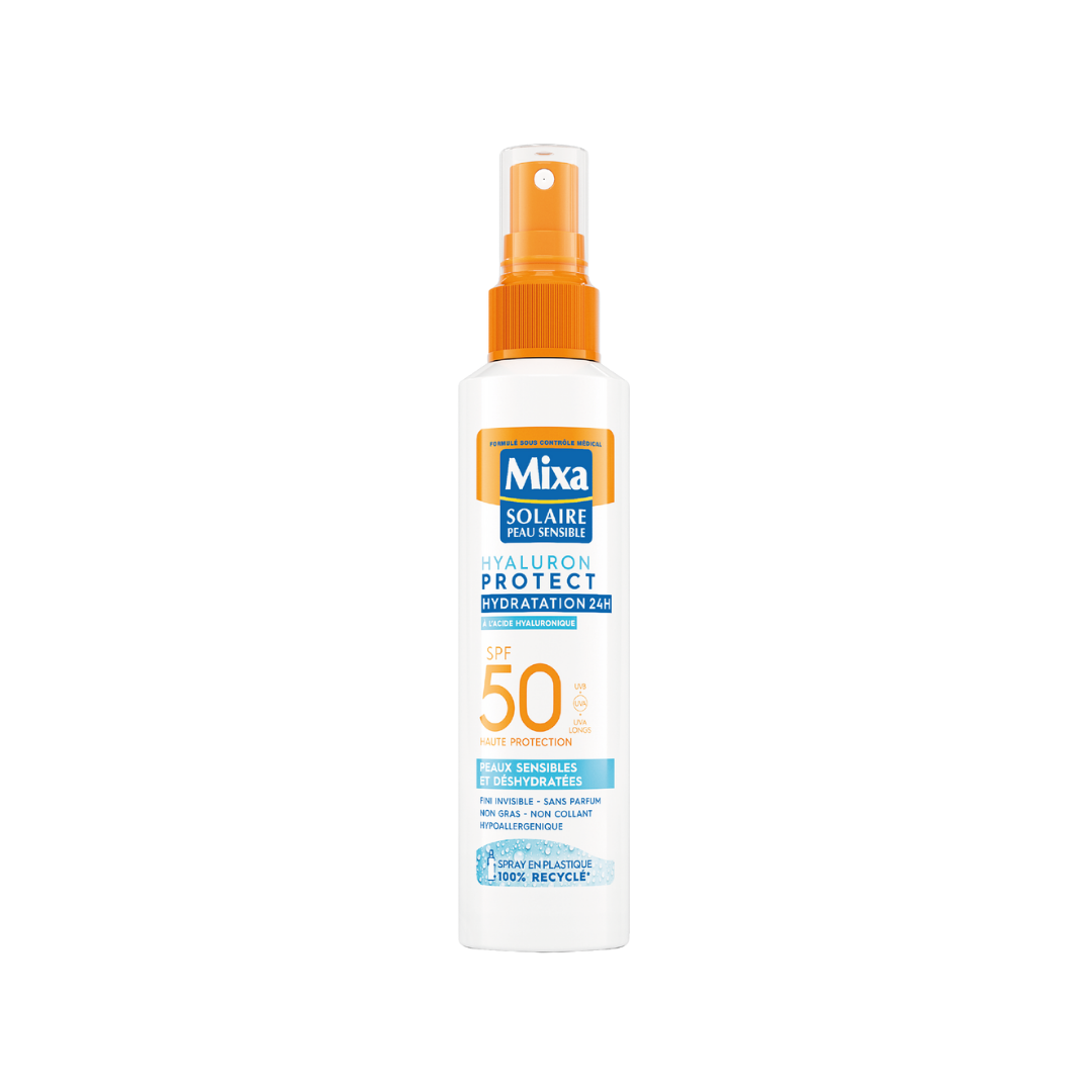 Mixa-Solaire-Spray-Hyaluron-Protect-spf50-150ml.png Mixa Solaire Spray Hyaluron Protect spf50+ 150ml – Image 1