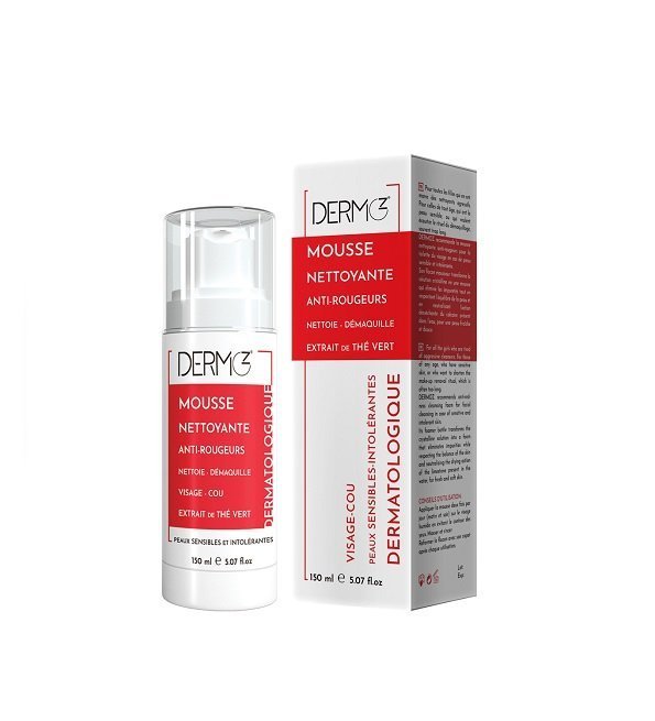 Mousse-nettoyante-Anti-rougeurs-1.jpg DERMOZ Mousse Nettoyante Anti-rougeurs AR 150ml – Image 1