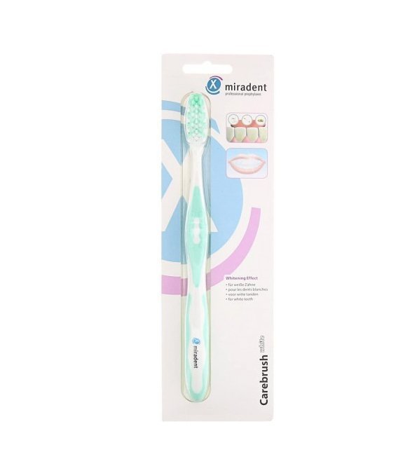 New-Project-31-1-1-1.jpg Miradent Brosse à dent Carebrush White Verte – Image 1