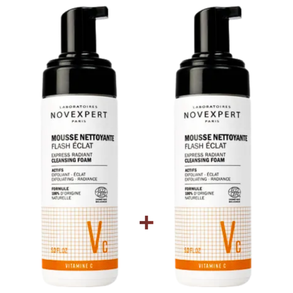 Novexpert Mousse Nettoyante Flash Eclat 150ml x 2 Duo Pack