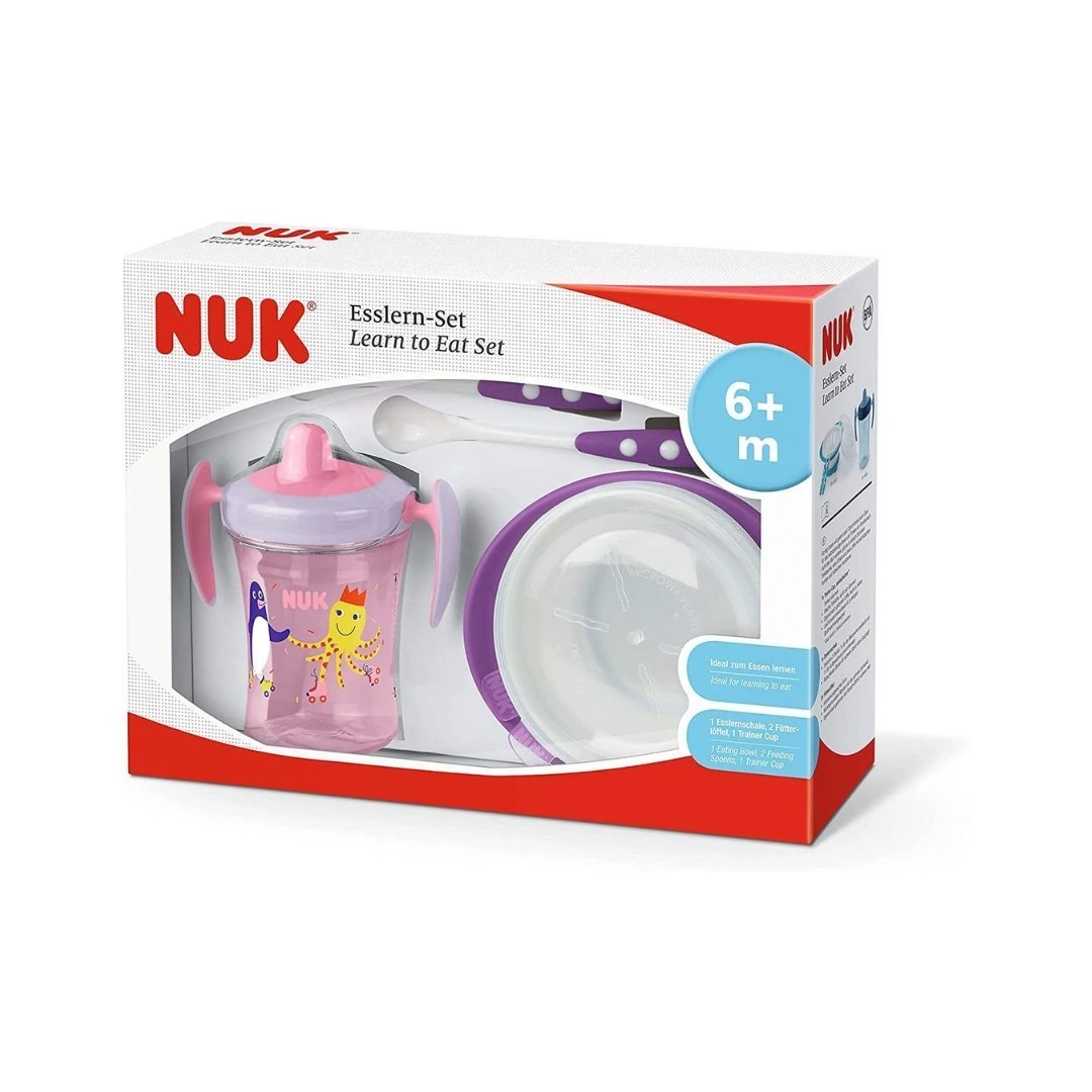 Nuk-set-repas-roseviolet-6-1.jpg NUK Set Repas Rose/Violet 6+ – Image 1