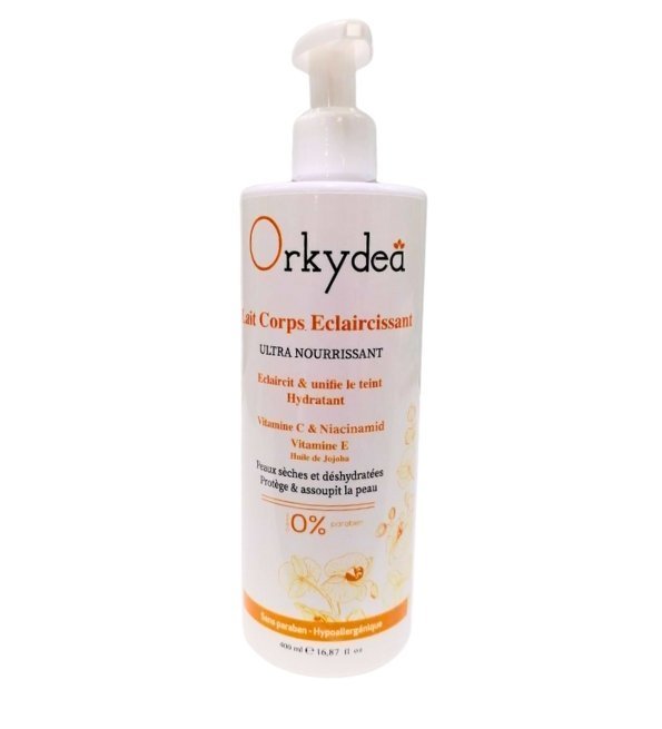 Orkydea-lait-corps-eclaircissant-400ml-1.jpg Orkydea Lait Corps Eclaircissant 400ml – Image 1