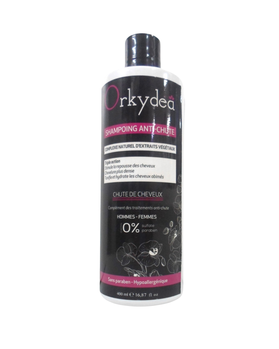 Orkydea-shamp-anti-chute-400ml-1.png Orkydea Shampoing Anti Chute 400ml – Image 1