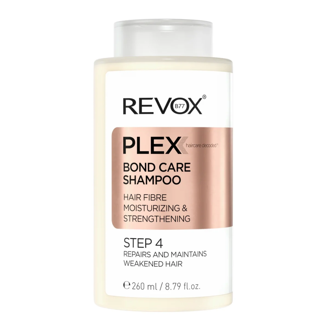 PLEX-BOND-CARE-SHAMPOO-STEP-4-260-ml-1.png REVOX PLEX BOND CARE SHAMPOO STEP 4, 260 ml – Image 1