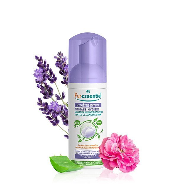 PURESSENTIEL_HYGIENE_INTIME_mousse_hygiene_intime.jpg Puressentiel Mousse Lavante Douceur BIO Hygiène Intime150ml – Image 1