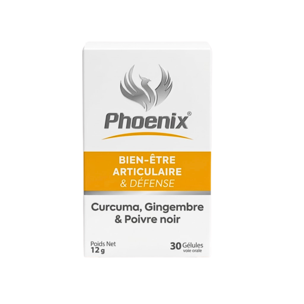 Phoenix Curcuma – Gingembre – Poivre noir  30gelules