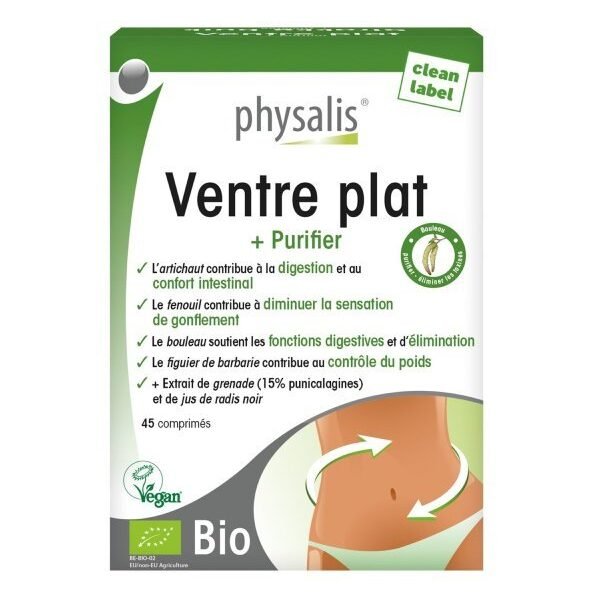 Physalis Ventre Plate +Purifier 45 comprimes