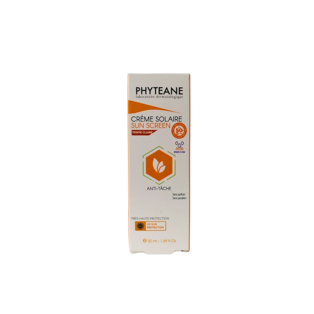 Phyteane-Creme-Solaire-Teinte-claire-spf50-50ml-1.png Phyteane Creme Solaire Teinte claire spf50+ 50ml – Image 1