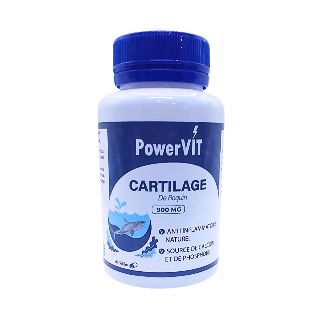 Powervit-Crtilage-de-Requin-900mg-60gelules.png PowerVit Crtilage de Requin 900mg 60 Gelules – Image 1