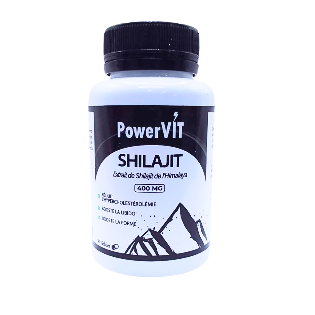 Powervit-Shilajit-400mg-30gelules.png PowerVit Shilajit 400mg 30 Gelules – Image 1