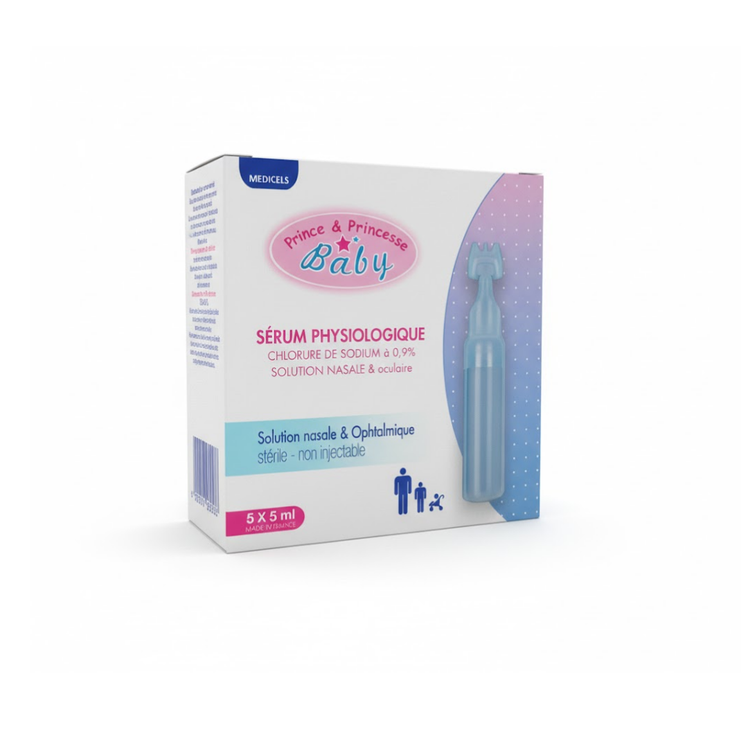 Prince-princesse-Serum-physio55.png Prince & Princesse Serum Physiologique 5 x 5Ml – Image 1