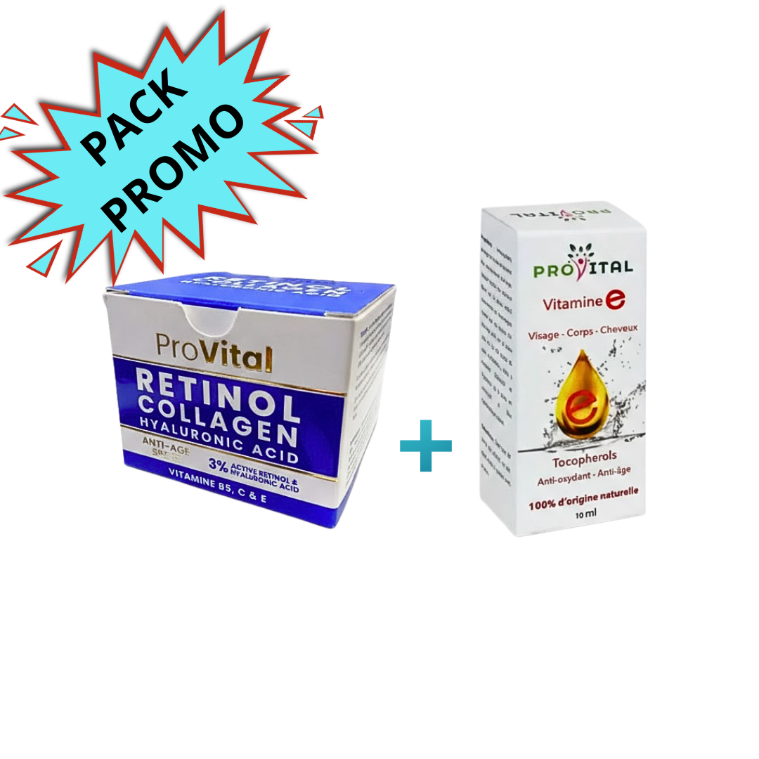 Pro-Vital-Duo-Pack-Creme-RetinolVitamine-E-Anti-Age.png Pro Vital Creme Retinol+Vitamine E Anti Age Pack – Image 1