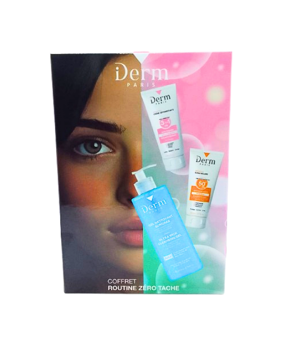 Pro-Vital-Niacinamide-Masque-Argile-Verte-200g-1.png IDerm Coffret Routine Zero Tache Gel surgras+Creme depigmentante+Ecran – Image 1