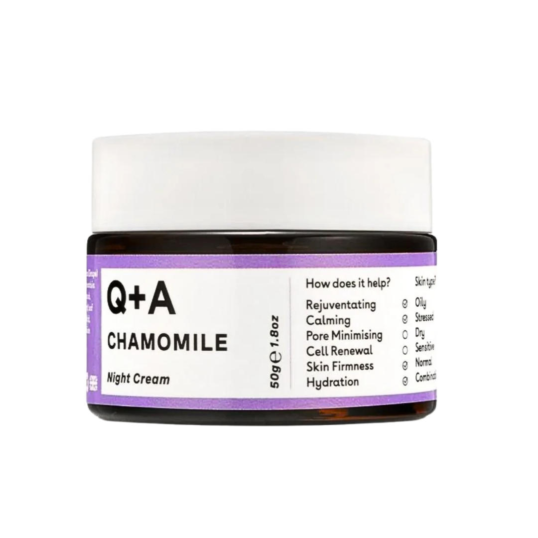 QA-Chamomile-Night-Cream-50g.png Q+A Chamomile Night Cream 50g – Image 1
